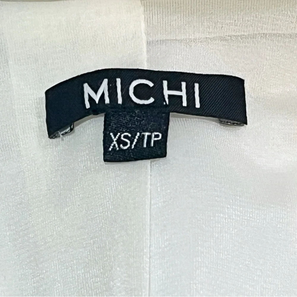 MICHI ARES GLOSS HIGH COLLAR UTILITY JACKET. LUXURY PERFORMANCE ATHLETIC WEAR. - Picture 15 of 16